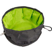 HKM-4702525 Folding Waterproof Outdoor Dog Bowl - Easy to Clean Polyester, 1100ml Capacity