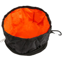 HKM-4702525 Folding Waterproof Outdoor Dog Bowl - Easy to Clean Polyester, 1100ml Capacity