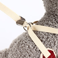 HKM-4702909 Small Dog Vest Style Bowknot Chest Strap Leash - Adjustable Nylon Traction Belt