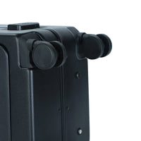 HKM-470291 Compact Black Aluminium Carry-On Trolley Case for Travel