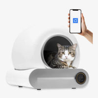 HKM-4705981 Automatic Cat Litter Box with Smart Scooper for Hassle-Free Cleaning