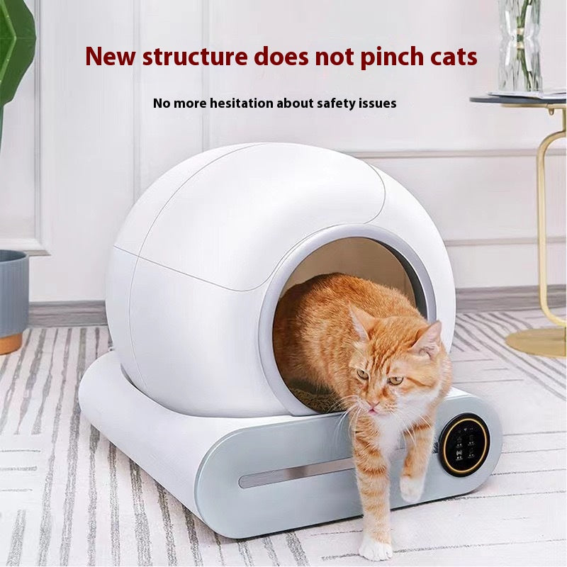 HKM-4705981 Automatic Cat Litter Box with Smart Scooper for Hassle-Free Cleaning