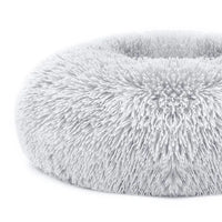 HKM-4706749 Cozy Fleece Pet Bed with Non-Slip Bottom - Soft Warm Cushion for Dogs and Cats (L Size)
