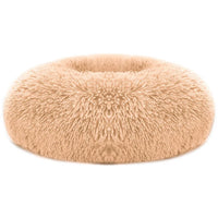 HKM-4706749 Cozy Fleece Pet Bed with Non-Slip Bottom - Soft Warm Cushion for Dogs and Cats (L Size)