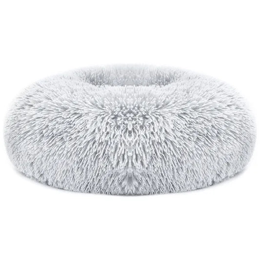 HKM-4706749 Cozy Fleece Pet Bed with Non-Slip Bottom - Soft Warm Cushion for Dogs and Cats (L Size)