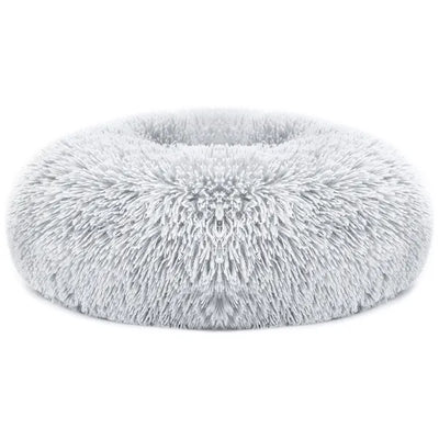 HKM-4706749 Cozy Fleece Pet Bed with Non-Slip Bottom - Soft Warm Cushion for Dogs and Cats (L Size)