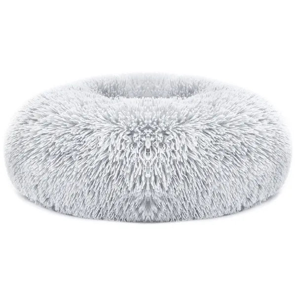 HKM-4706749 Cozy Fleece Pet Bed with Non-Slip Bottom - Soft Warm Cushion for Dogs and Cats (L Size)