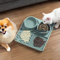 HKM-470675 Silicone Pet Slow Food Mat Strong Suction Cup