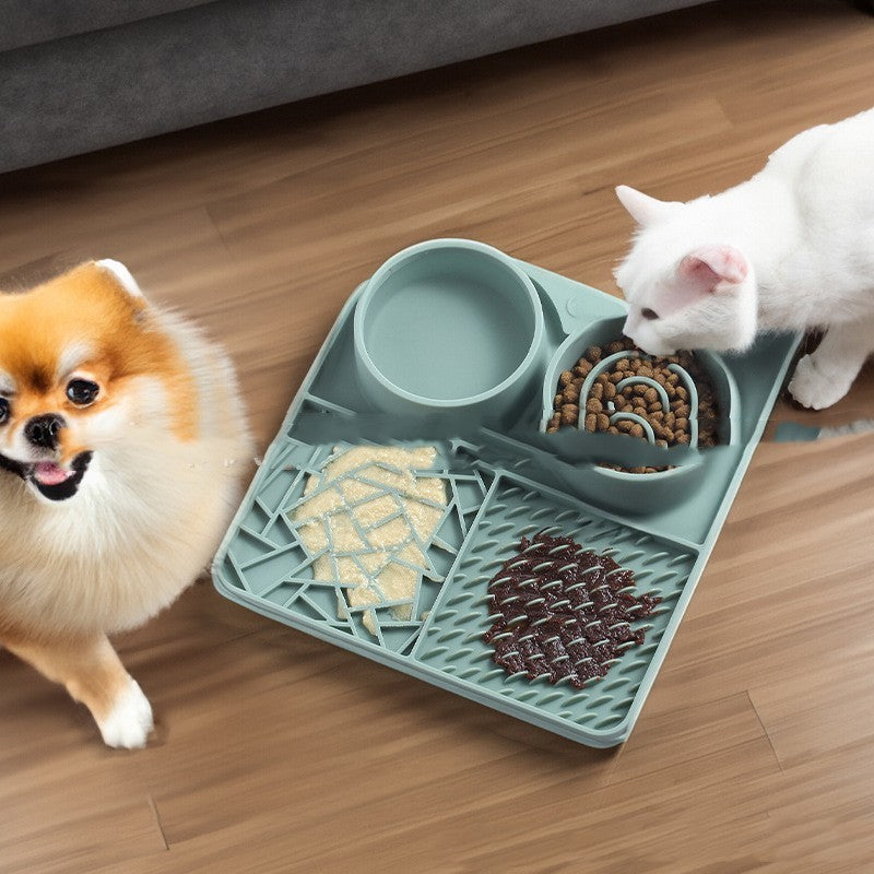 HKM-470675 Silicone Pet Slow Food Mat Strong Suction Cup