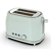 HKM-470803 Automatic Two-Slice Electric Toaster with Retro Design and Digital Controls