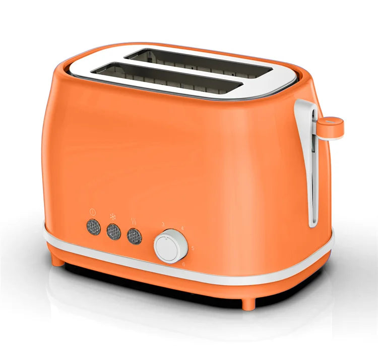 HKM-470803 Automatic Two-Slice Electric Toaster with Retro Design and Digital Controls