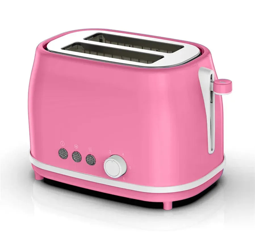 HKM-470803 Automatic Two-Slice Electric Toaster with Retro Design and Digital Controls