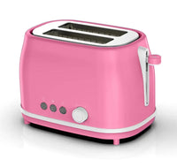 HKM-470803 Automatic Two-Slice Electric Toaster with Retro Design and Digital Controls