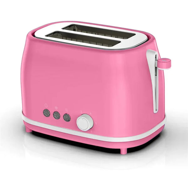 HKM-470803 Automatic Two-Slice Electric Toaster with Retro Design and Digital Controls