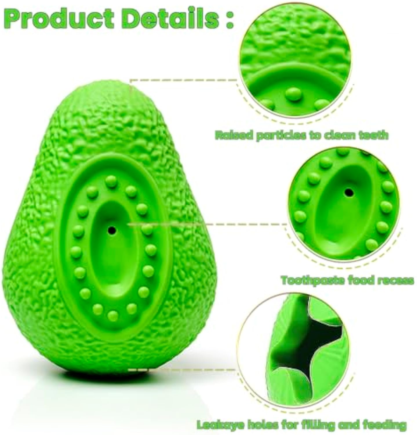 HKM-4709565 Indestructible Dog Chew Toy for Aggressive Chewers - Safe Rubber Teething Toy for All Breeds
