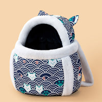 HKM-4710333 Animal-Shaped Portable Pet Diaper Bag for Kittens and Puppies, Soft PP Nylon Backpack