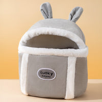 HKM-4710333 Animal-Shaped Portable Pet Diaper Bag for Kittens and Puppies, Soft PP Nylon Backpack
