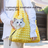 HKM-4710333 Animal-Shaped Portable Pet Diaper Bag for Kittens and Puppies, Soft PP Nylon Backpack
