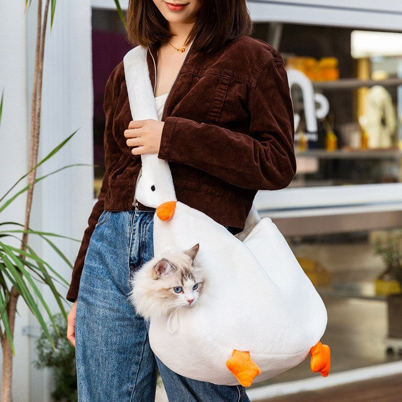 HKM-4710333 Animal-Shaped Portable Pet Diaper Bag for Kittens and Puppies, Soft PP Nylon Backpack