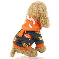 HKM-4710461 Hooded Pumpkin Transformation Pet Costume for Dogs - Funny Halloween & Christmas Outfit