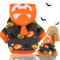 HKM-4710461 Hooded Pumpkin Transformation Pet Costume for Dogs - Funny Halloween & Christmas Outfit
