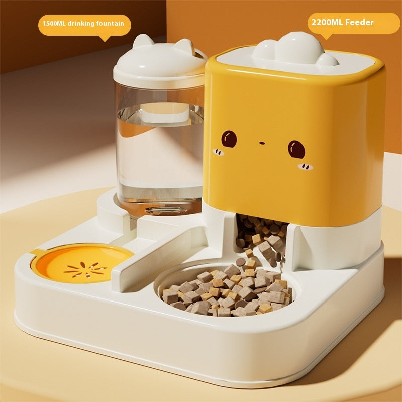 HKM-4711869 Automatic Pet Water Fountain and Feeder - 3700ML Capacity, Available in Cartoon Colors