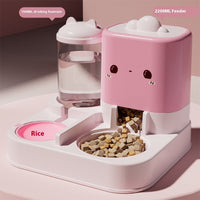 HKM-4711869 Automatic Pet Water Fountain and Feeder - 3700ML Capacity, Available in Cartoon Colors