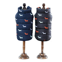 HKM-4712253 Casual Cotton Dog Vest in Black and Dark Blue - Sizes S to XXL