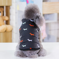 HKM-4712253 Casual Cotton Dog Vest in Black and Dark Blue - Sizes S to XXL