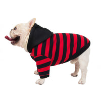 HKM-4712509 Cozy Cotton Striped Two-Leg Pet Coat for Autumn and Winter