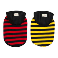 HKM-4712509 Cozy Cotton Striped Two-Leg Pet Coat for Autumn and Winter
