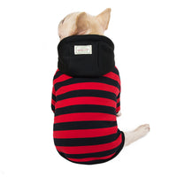 HKM-4712509 Cozy Cotton Striped Two-Leg Pet Coat for Autumn and Winter