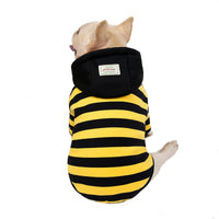 HKM-4712509 Cozy Cotton Striped Two-Leg Pet Coat for Autumn and Winter