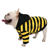 HKM-4712509 Cozy Cotton Striped Two-Leg Pet Coat for Autumn and Winter
