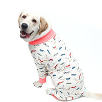 HKM-4712637 Cozy Cotton Long Sleeve Dog Homewear in Multiple Colors