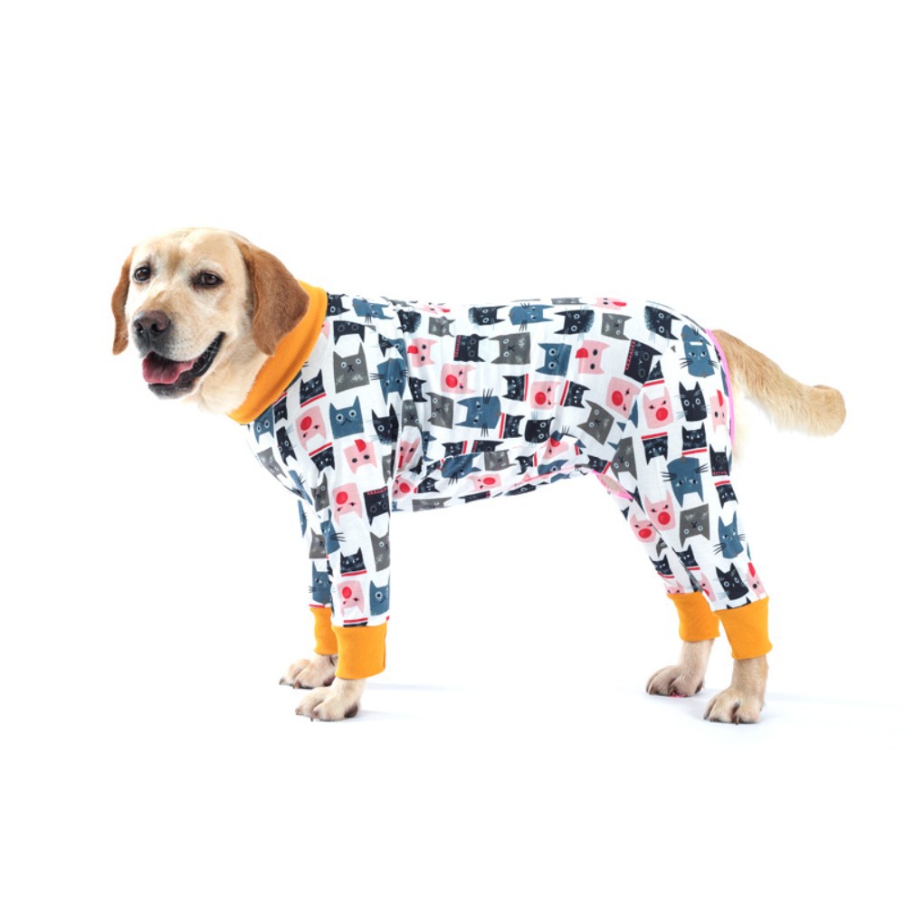 HKM-4712637 Cozy Cotton Long Sleeve Dog Homewear in Multiple Colors