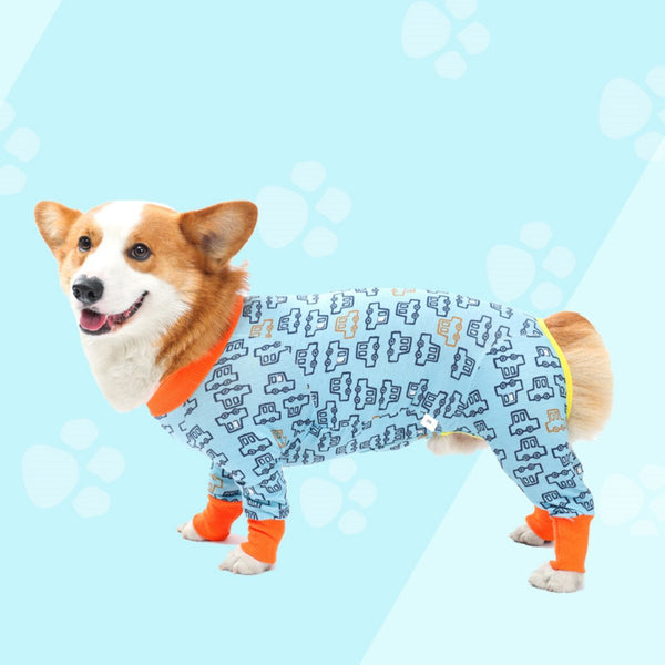 HKM-4712637 Cozy Cotton Long Sleeve Dog Homewear in Multiple Colors