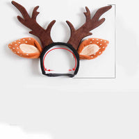 HKM-4712893 Christmas Plush Antler Headband for Medium and Large Dogs