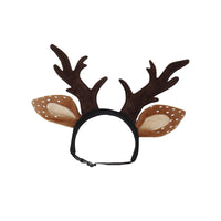 HKM-4712893 Christmas Plush Antler Headband for Medium and Large Dogs