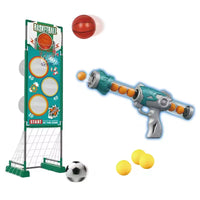 HKM-471315 3-in-1 Outdoor Sports Target Game with Soft Balls and Launchers for Kids