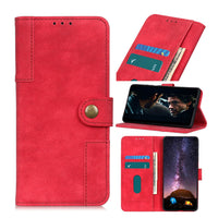 HKM-471315 ASUS Zenfone 7 Leather Wallet Case with Copper Buckle and Antelope Pattern - Available in Black, Red, Blue, Brown