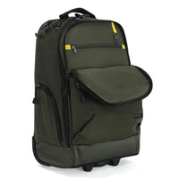 HKM-471379 Custom Polyester Carry-On Trolley Backpack with Wheels for Air Travel