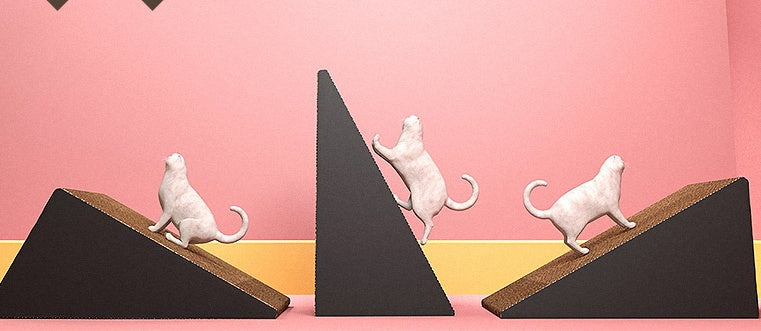 HKM-4714045 Vertical Cat Climbing Board with Corrugated Paper and Grinding Claws