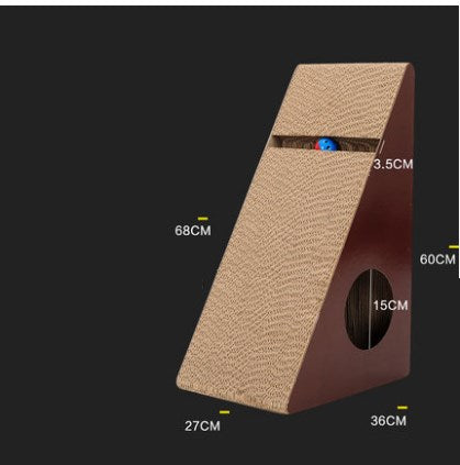 HKM-4714045 Vertical Cat Climbing Board with Corrugated Paper and Grinding Claws