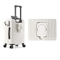 HKM-471443 Unisex Cabin Spinner Luggage with USB Port for Effortless Travel