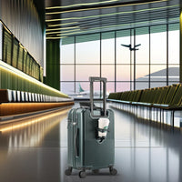 HKM-471443 Unisex Cabin Spinner Luggage with USB Port for Effortless Travel