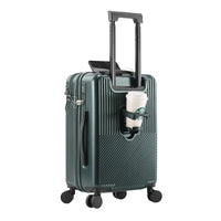 HKM-471443 Unisex Cabin Spinner Luggage with USB Port for Effortless Travel