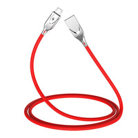 HKM-471443 Zinc Alloy Cloth Braided Data Cable, 1m/2m Length, 5V/2.3A Fast Charging, USB Copper Pin