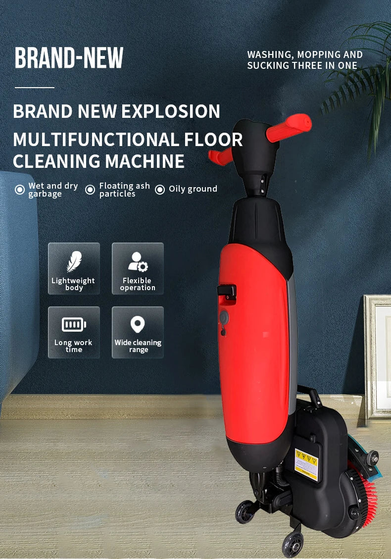 HKM-471635 C430BN Compact Floor Buffer Polisher for Efficient Cleaning