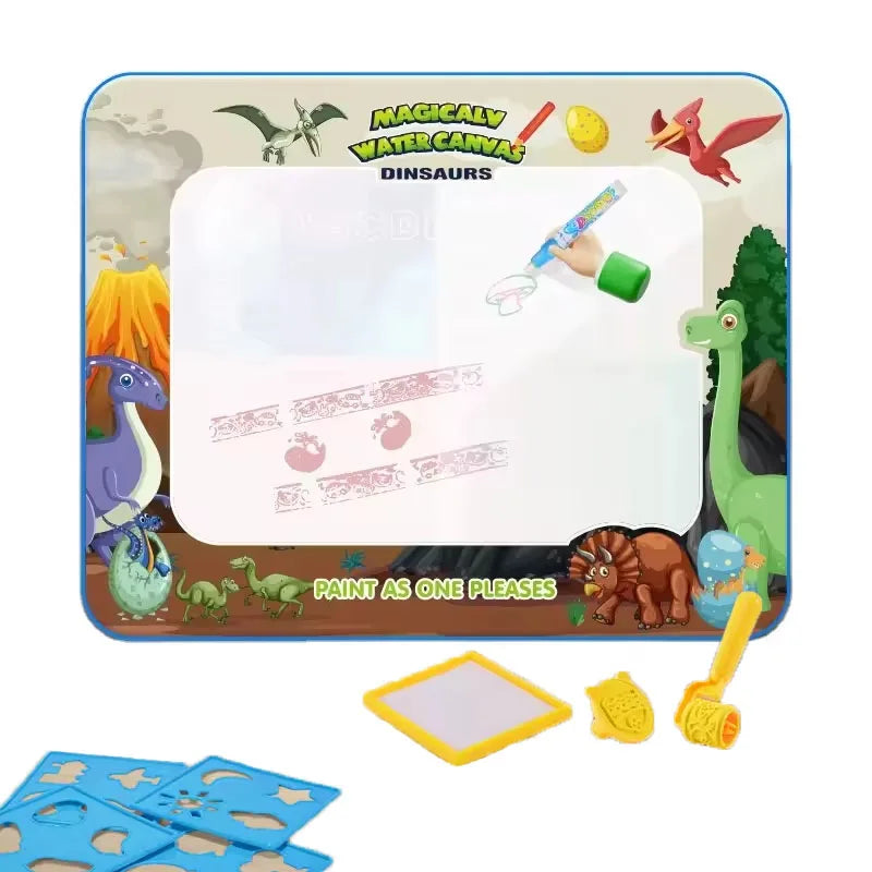 HKM-471635 Super Large Water Canvas Drawing Set for Kids - Reusable Color Graffiti Pad 80x60 CM